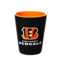 Cincinnati Bengals 4-Piece Ceramic and Glass 2oz. Cup Set