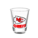 Kansas City Chiefs 4-Piece Ceramic and Glass 2oz. Cup Set