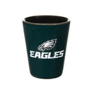 Philadelphia Eagles 4-Piece Ceramic and Glass 2oz. Cup Set