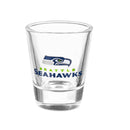 Seattle Seahawks 4-Piece Ceramic and Glass 2oz. Cup Set