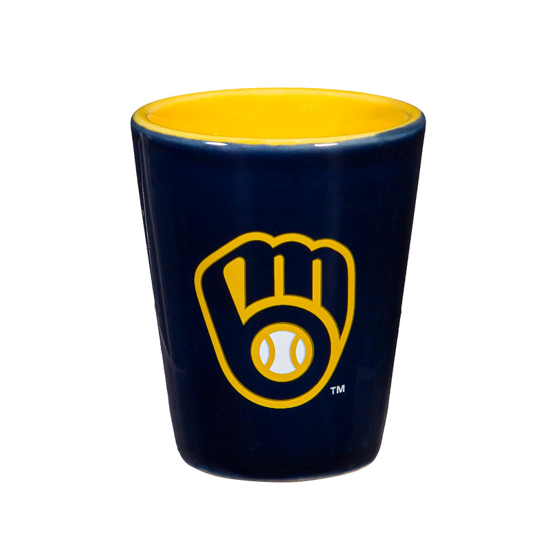 Milwaukee Brewers 4-Piece Ceramic 2oz. Cup Set