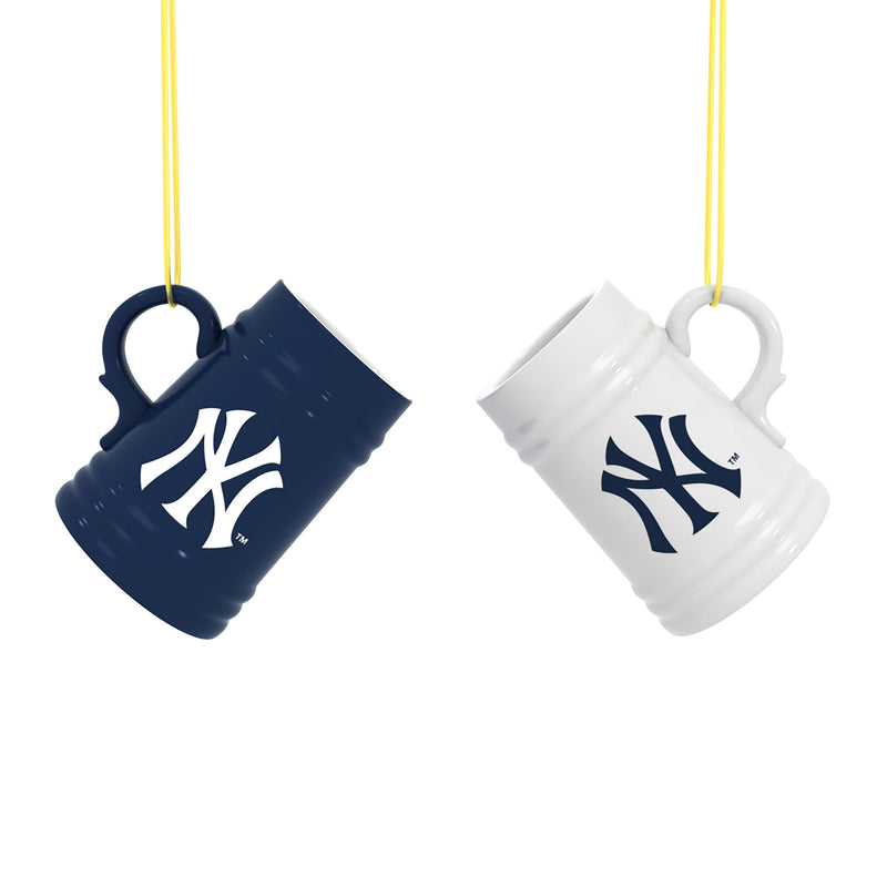 New York Yankees Ceramic Mini Stein, 3oz, set of 2