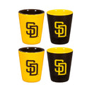 San Diego Padres 4-Piece Ceramic 2oz. Cup Set