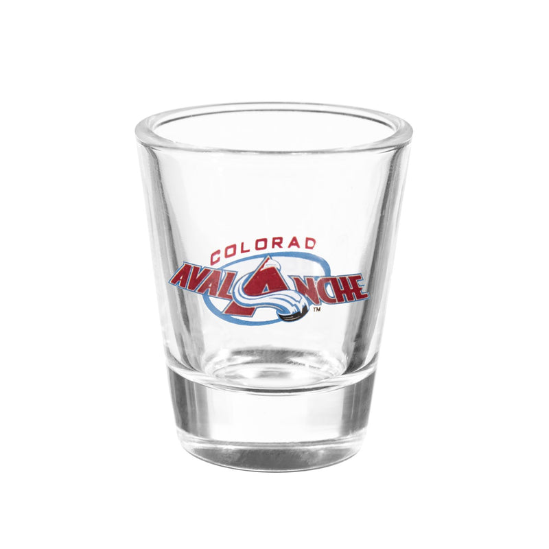 Colorado Avalanche 4-Piece Ceramic and Glass 2oz. Cup Set