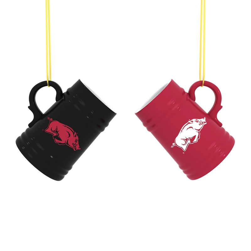 University of Arkansas Ceramic Mini Stein, 3oz, set of 2