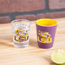Louisiana State University 4-Piece Ceramic and Glass 2oz. Cup Set