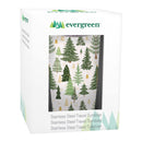 Shades of Green Tumbler Stainless-Steel, Forest Trees, 20oz, Gift Box