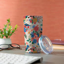 Bursting Blossoms Birds Double Wall Stainless Steel Tumbler, 20oz, Gift Box