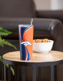 Stainless Steel Tumbler, 20oz, Denver Broncos