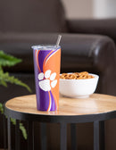 Stainless Steel Tumbler, 20oz, Clemson University