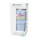 Rise & Shine Chicken Canyon Cup, Double Wall Stainless Steel w/ Straw, 40oz, Gift Box