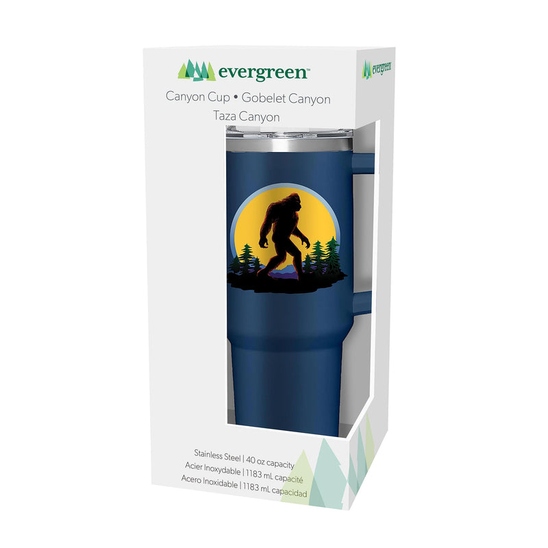 Bigfoot Canyon Cup, Double Wall Stainless Steel w/ Straw, 40oz, Gift Box