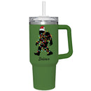 Christmas Vacation Tumbler Stainless-Steel Trenta Cup w/ Straw, Bigfoot, 30oz, Gift Box