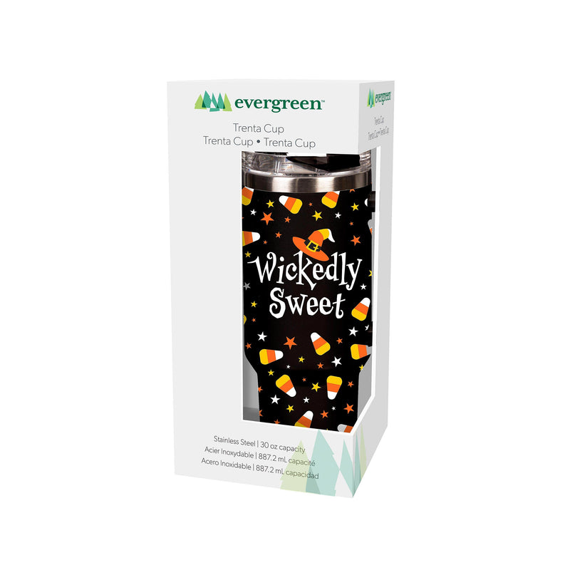 Wickedly Sweet Trenta Cup, Double Wall Stainless Steel w/ Straw, 30oz, Gift Box