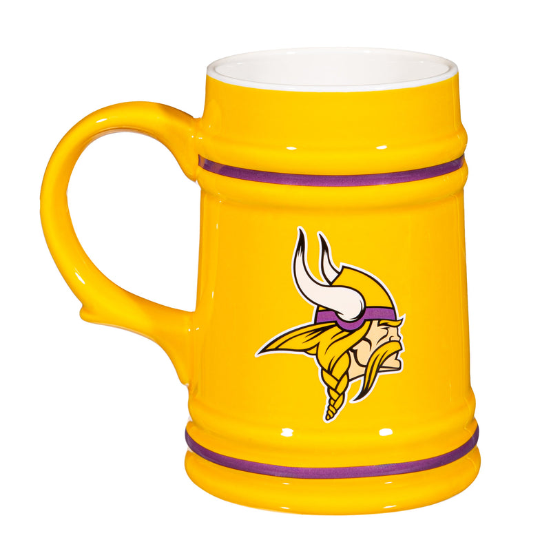 Minnesota Vikings Ceramic Stein Cup, 24oz