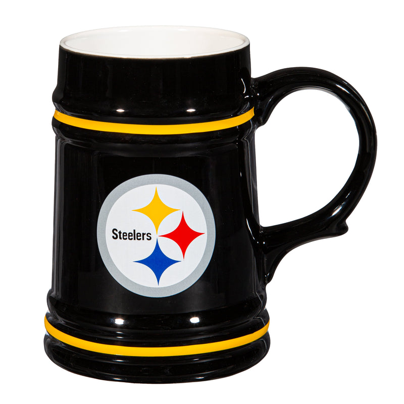 Pittsburgh Steelers Ceramic Stein Cup, 24oz