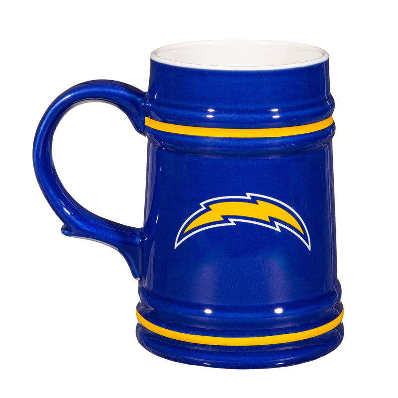 Los Angeles Chargers Ceramic Stein Cup, 24oz
