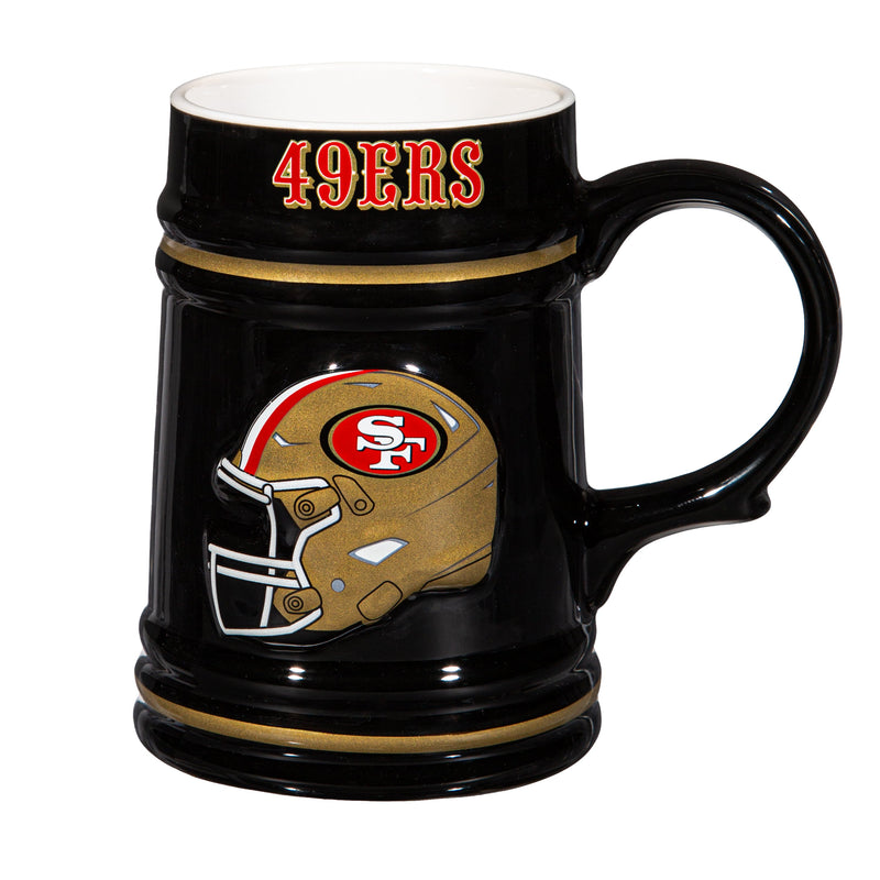 San Francisco 49ers Ceramic Stein Cup, 24oz