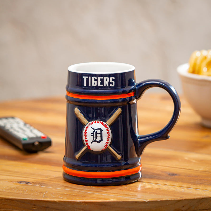 Detroit Tigers Ceramic Stein Cup, 24oz