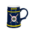 Milwaukee Brewers Ceramic Stein Cup, 24oz