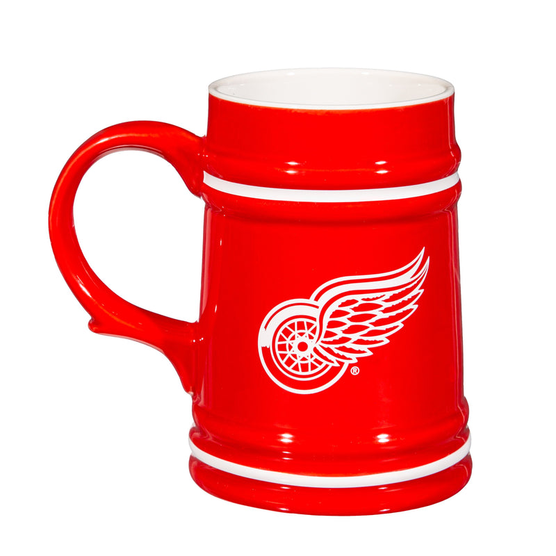 Detroit Red Wings Ceramic Stein Cup, 24oz
