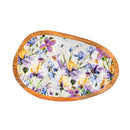 Golden Lilac Irregular Shaped Wood Serving Tray, 12"L