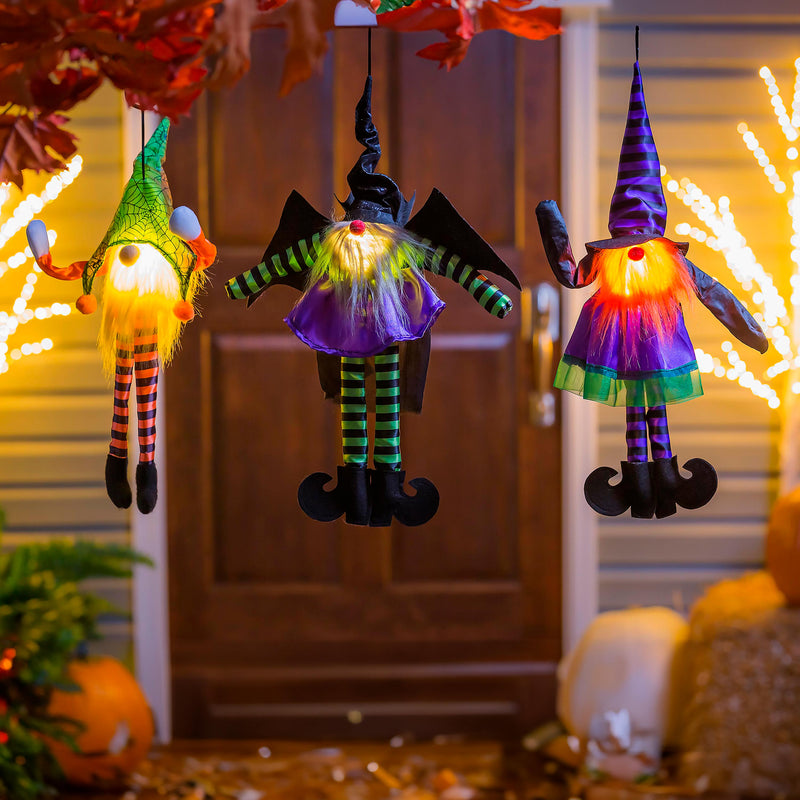 Light-Up Halloween Gnome, 3 Assorted