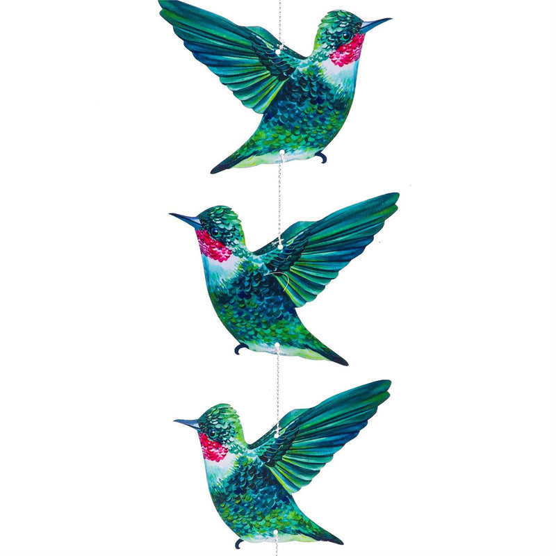 Hummingbird and Daisy Trio Hanging Tree Décor