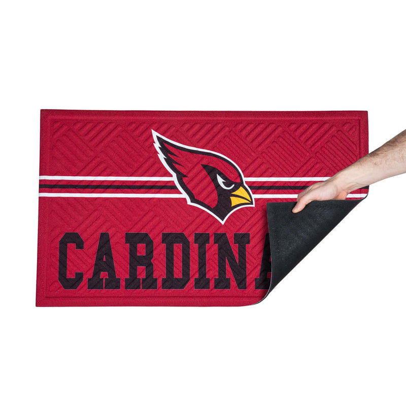 Embossed Mat, Cross Hatch, Arizona Cardinals