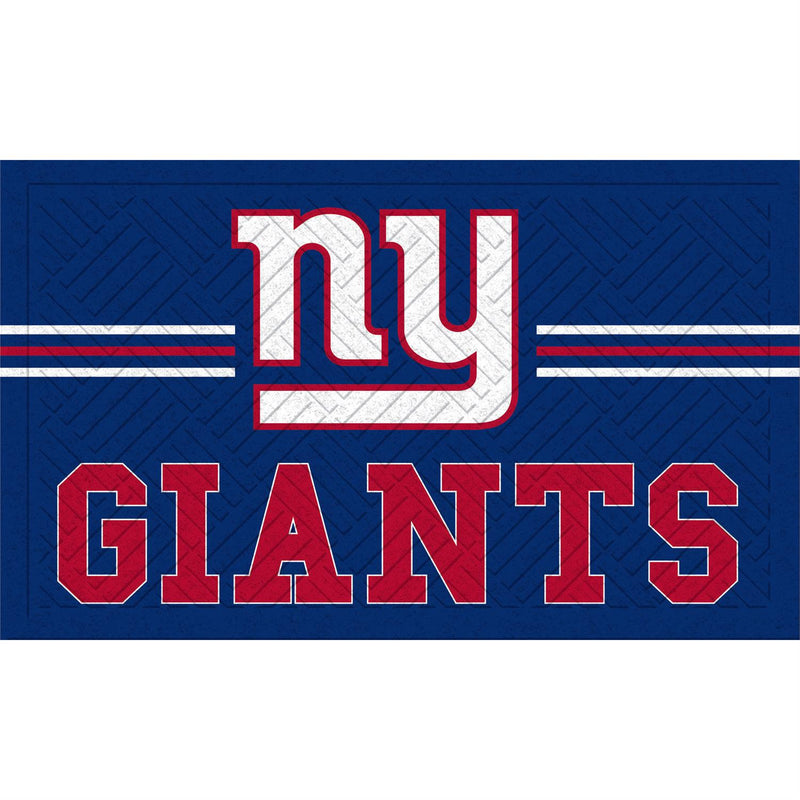 Embossed Mat, Cross Hatch, New York Giants