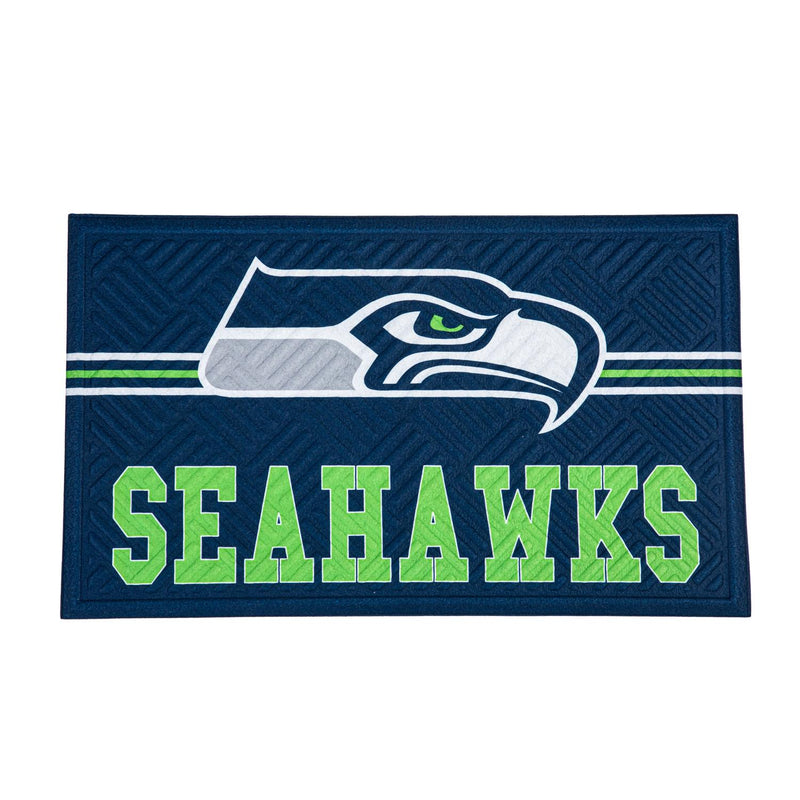 Embossed Mat, Cross Hatch, Seattle Seahawks