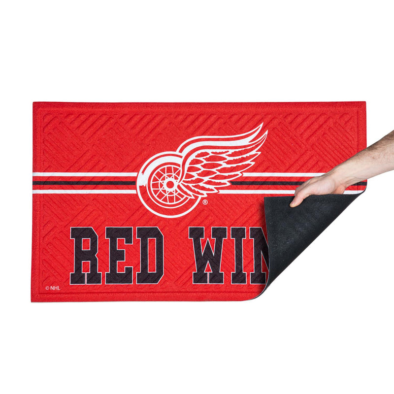 Embossed Mat, Cross Hatch, Detroit Red Wings
