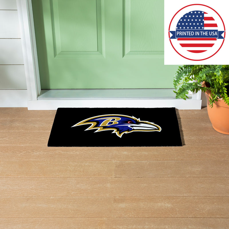 Full Color PVC Mat, 16" x 28", Baltimore Ravens