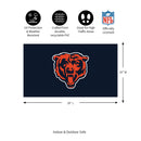 Full Color PVC Mat, 16" x 28", Chicago Bears