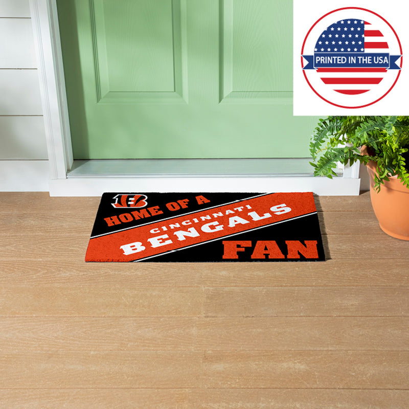 Cincinnati Bengals, PVC Mat COLOR, Home of a Fan