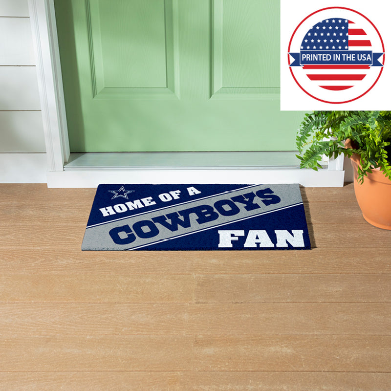 Dallas Cowboys, PVC Mat COLOR, Home of a Fan
