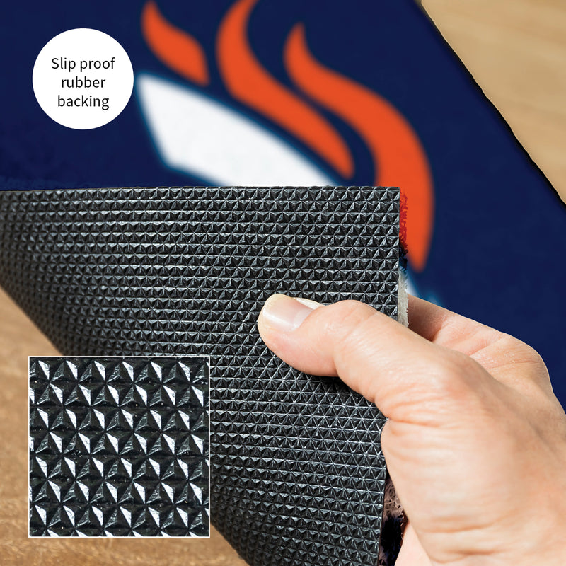 Full Color PVC Mat, 16" x 28", Denver Broncos