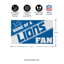 Detroit Lions, PVC Mat COLOR, Home of a Fan