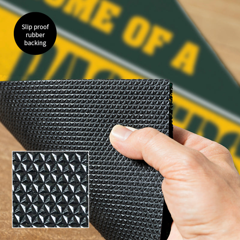 Green Bay Packers, PVC Mat COLOR, Home of a Fan