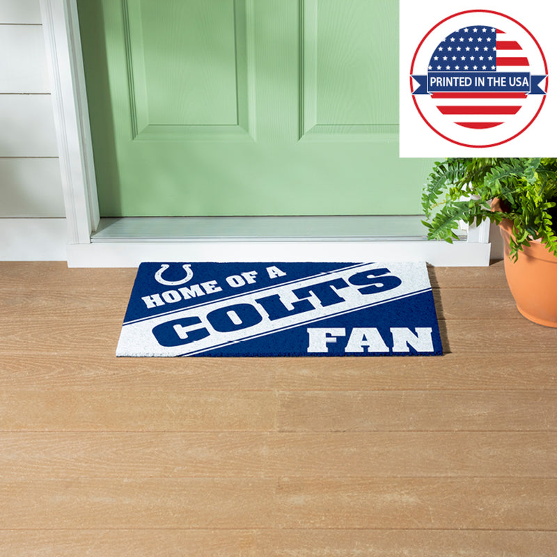 Indianapolis Colts, PVC Mat COLOR, Home of a Fan