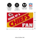Kansas City Chiefs, PVC Mat COLOR, Home of a Fan
