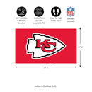 Full Color PVC Mat, 16" x 28", Kansas City Chiefs