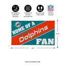 Miami Dolphins, PVC Mat COLOR, Home of a Fan