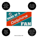 Miami Dolphins, PVC Mat COLOR, Home of a Fan