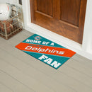 Miami Dolphins, PVC Mat COLOR, Home of a Fan