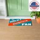 Miami Dolphins, PVC Mat COLOR, Home of a Fan