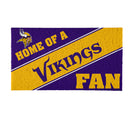 Minnesota Vikings, PVC Mat COLOR, Home of a Fan