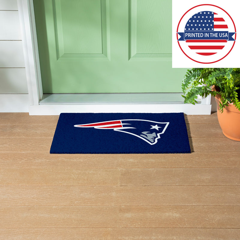 Full Color PVC Mat, 16" x 28", New England Patriots