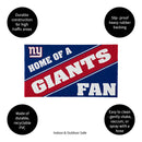New York Giants, PVC Mat COLOR, Home of a Fan