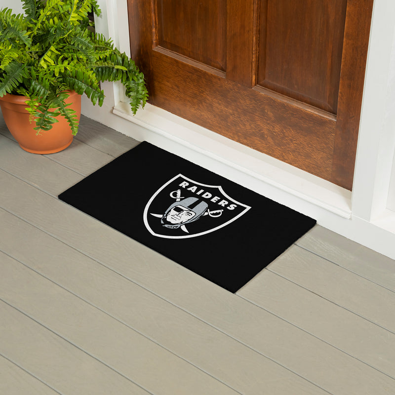 Full Color PVC Mat, 16" x 28", Las Vegas Raiders